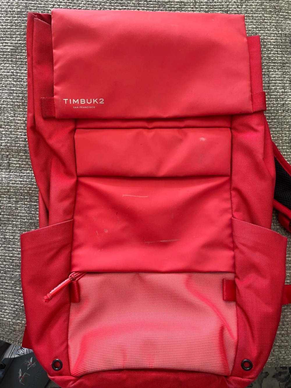 Timbuk2 Bright Red Roll-Top Backpack
